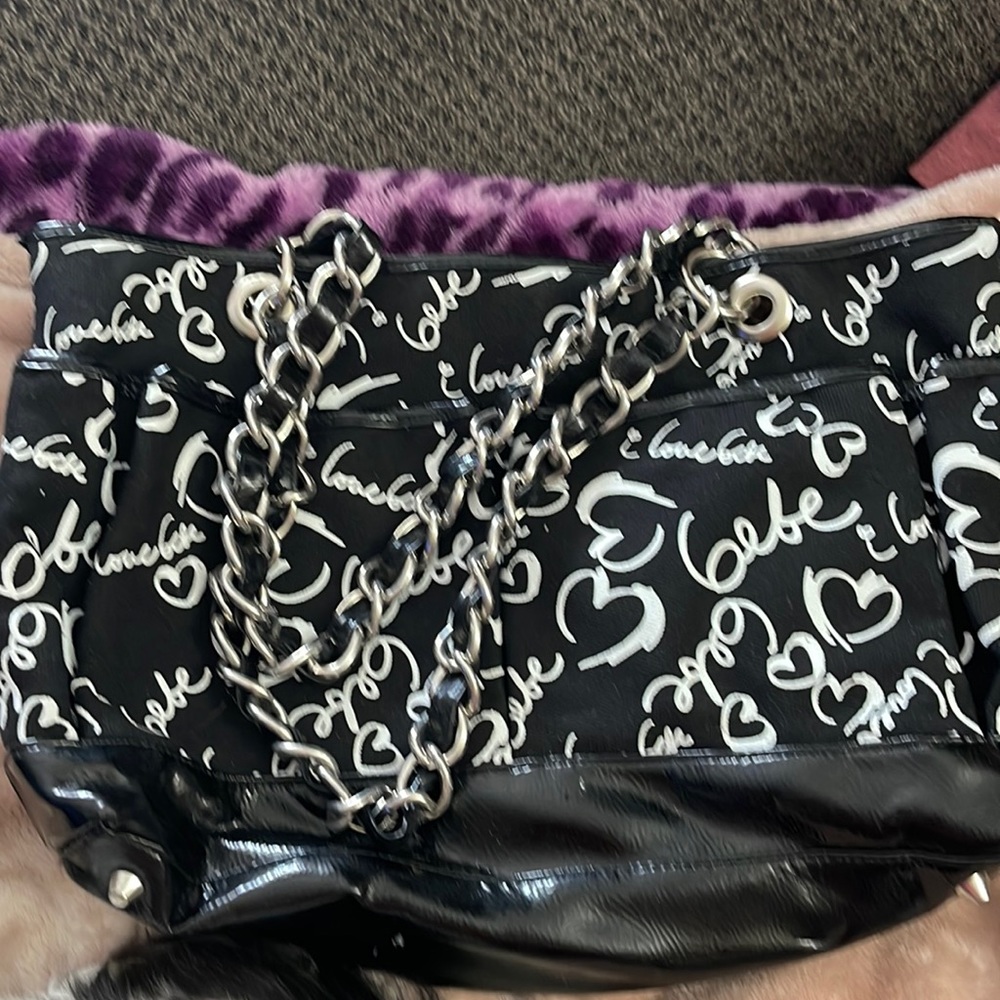 BeBe black and white bag.